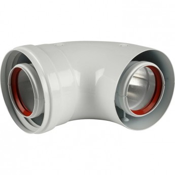 Коаксиальный отвод BAXI 90' d60/100 мм Коаксиальный отвод BAXI 90' d60/100 мм