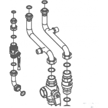 Комплект BAXI для подсоединения котла к коллектору LUNA Duo-tec MP 90-110 кВт Комплект BAXI для подсоединения котла к коллектору LUNA Duo-tec MP 90-110 кВт