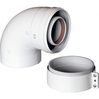 Отвод BAXI коаксиальный 60/100 87° Отвод BAXI коаксиальный 60/100 87°